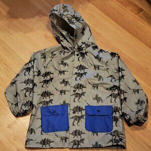 Size 4-5 - Dinosaur Rain Jacket & Size 11 matching Rain Boots